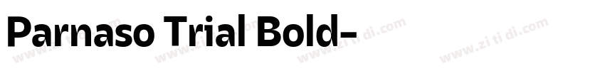 Parnaso Trial Bold字体转换